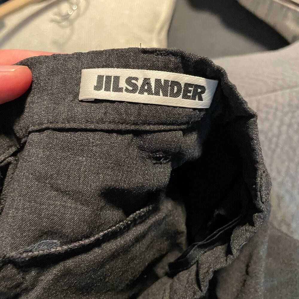 Jil Sander Charcoal Gray Wool Tailored Trouser Pants Women's IT 38 / US 2 EUC - Picture 14 of 14